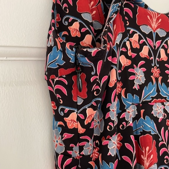 NWT FREE PEOPLE Sasha Printed Mini dress size XS black combo - Picture 6 of 9